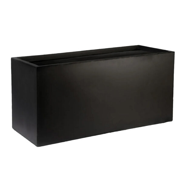Black Light Concrete Trough Garden Planter H51.5 L100 W36 cm, 185 ltrs Cap.