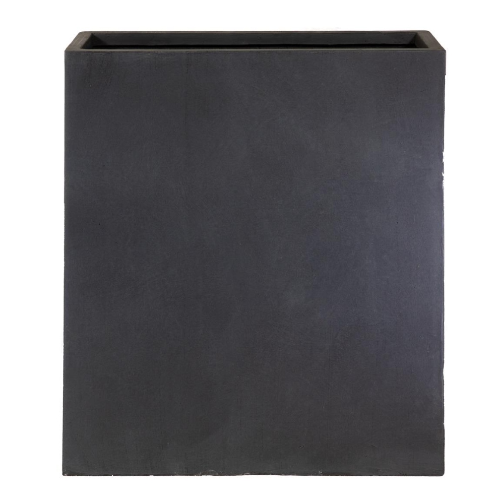 Narrow Faux Lead Light Concrete Trough Garden Planter H72 L60.5 W22.5 cm, 98 ltrs Cap.